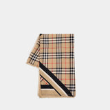 Écharpe Medium Check - Burberry - Soie - Beige