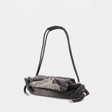 Sac Porté Épaule Scrunch-D Small - DIESEL - Coton - Gris
