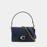 Sac Porté Épaule Tabby Chain - Coach - Cuir - Bleu