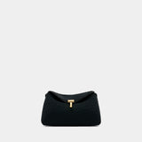 Pochette Mini T-Lock - TOTEME - Toile - Noir
