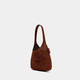 Sac Porté Épaule Weave Straw Brooklyn 28 - Coach - Cuir - Marron