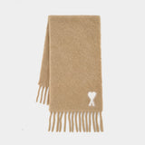 Écharpe Quota Ami De Coeur - AMI Paris - Laine - Beige