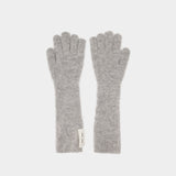 Gants Sarue Long 16165 - SAMSØE SAMSØE - Laine - Gris