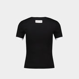 T-Shirt Moon Logo Baby Fit - Marine Serre - Coton - Noir