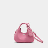 Sac À Main Hobo Mini - Ganni - Synthétique - Rose