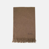 Écharpe Alix Brodee - A.P.C. - Laine - Marron