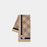 Écharpe Medium Check - Burberry - Soie - Beige