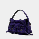 Sac À Main Multipocket Micro Bleached - Acne Studios - Cuir - Violet