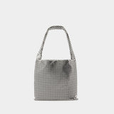 Sac Porté Épaule Medium Silver Pixel - Rabanne - Aluminium - Argenté