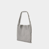 Sac Porté Épaule Medium Silver Pixel - Rabanne - Aluminium - Argenté