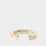 Bracelet XL Link Twist Cuff - Rabanne - Métal - Doré
