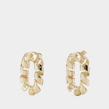 Boucles D'oreilles XL Link Twist - Rabanne - Métal - Doré