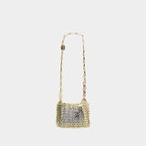Sac Porté Épaule Nano Disc - Rabanne - Métal - Doré/Argenté