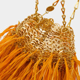Sac À Main Gradient Fringes - Rabanne - Raphia - Orange
