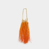 Sac À Main Gradient Fringes - Rabanne - Raphia - Orange
