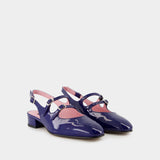 Sandales Peche - Carel - Cuir - Bleu