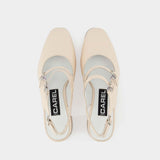 Escarpins Banana - Carel - Cuir Verni - Beige