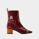 Bottes Audrey - Carel - Patent Leather - Camel