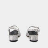 Sling Back Oceano - Carel - Cuir - Argenté