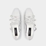 Ballerines Eloise - Carel - Cuir - Argenté