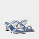 Sandales Luna - Carel - Cuir - Bleu