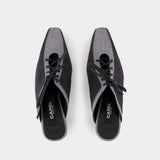 Sandales Corset - Carel - Toile - Noir