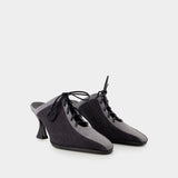 Sandales Corset - Carel - Toile - Noir