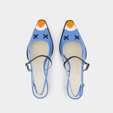 Sandales Pigeon - Carel - Cuir - Bleu