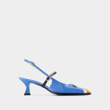 Sandales Pigeon - Carel - Cuir - Bleu