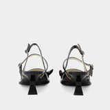 Sandales Souris Mp - Carel - Cuir - Noir