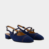 Sandales Peche 25 - Carel - Coton - Bleu