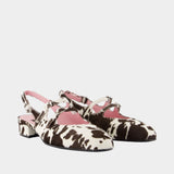 Escarpins Peche 25 - Carel - Cuir - Blanc