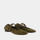 Ballerines Tatiana - Carel - Cuir - Kaki