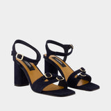 Escarpins Angelica - Carel - Cuir - Bleu Foncé