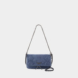 Sac Rock Nano Xl Glitter - Zadig & Voltaire - Denim - Bleu