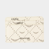Porte-Carte Zv Pass Monogramme - Zadig & Voltaire - Synthétique - Blanc