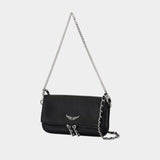 Wallet On Chain Rock Nano - Zadig & Voltaire - Cuir - Noir
