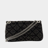 Wallet On Chain Rock Ii - Zadig & Voltaire - Coton - Gris Foncé