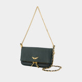Sac À Bandoulière Rock Nano Grained - Zadig & Voltaire - Cuir - Vert
