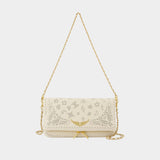 Sac À Bandoulière Rock Perfo - Zadig & Voltaire - Cuir - Blanc