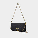 Sac À Bandoulière Rock Perfo - Zadig & Voltaire - Cuir - Noir