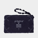 Pochette Angel Western - Zadig & Voltaire - Coton - Bleu