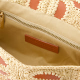 Sac À Bandoulière Moon - Vanessa Bruno - Raphia - Marron