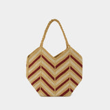 Sac Porté Épaule Panier - Vanessa Bruno - Jute - Bordeaux