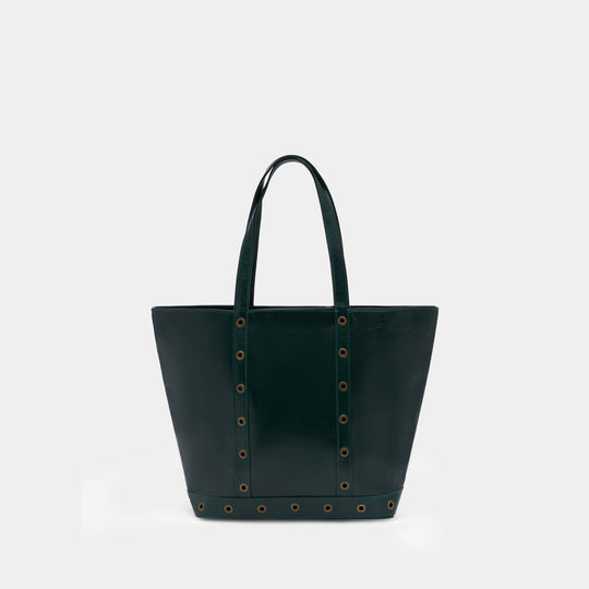 Cabas M Zippe - Vanessa Bruno - Cuir - Vert