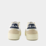 Sneakers V-90 - Veja - Cuir - Blanc Pierre