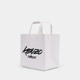 Cabas Small - Kenzo - Cuir - Blanc