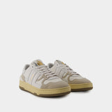 Sneakers Tennis Low Top - Lanvin - Cuir - Gris