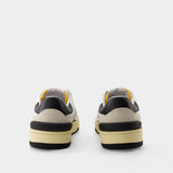Sneakers Clay Low Top - Lanvin - Cuir - Blanc/Noir