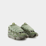 Sneakers Curb - Lanvin - Synthétique - Vert/Argenté